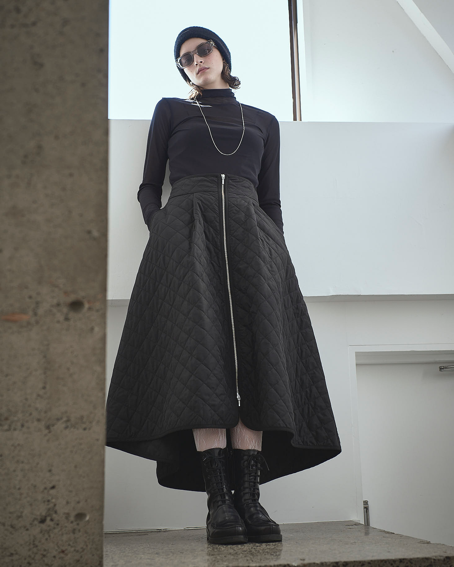 【Glisten・煌めき輝く】 Quilted Skirt キルティングスカート